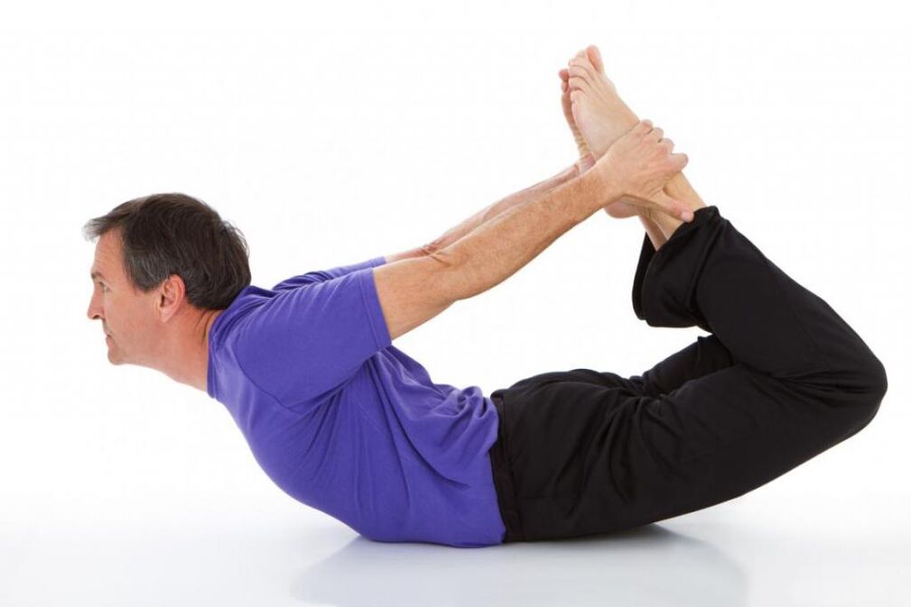 Asana van yoga met prostatitis